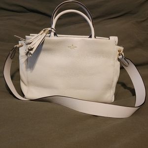 Kate Spade ATWOOD PLACE LARSON SATCHEL Light Gray